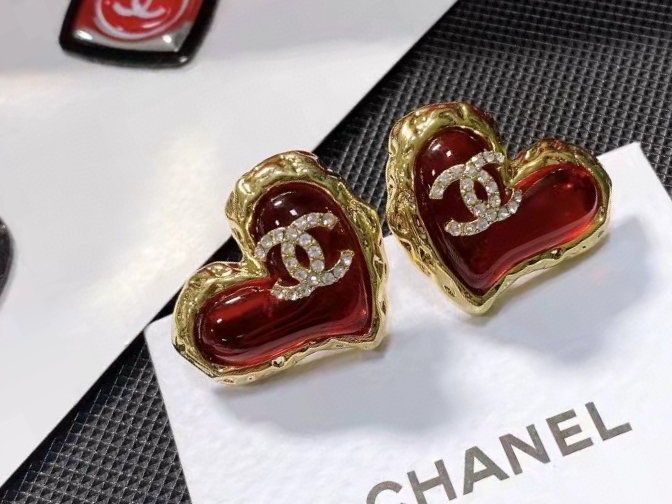 TOP CHANEL Earrings - Red