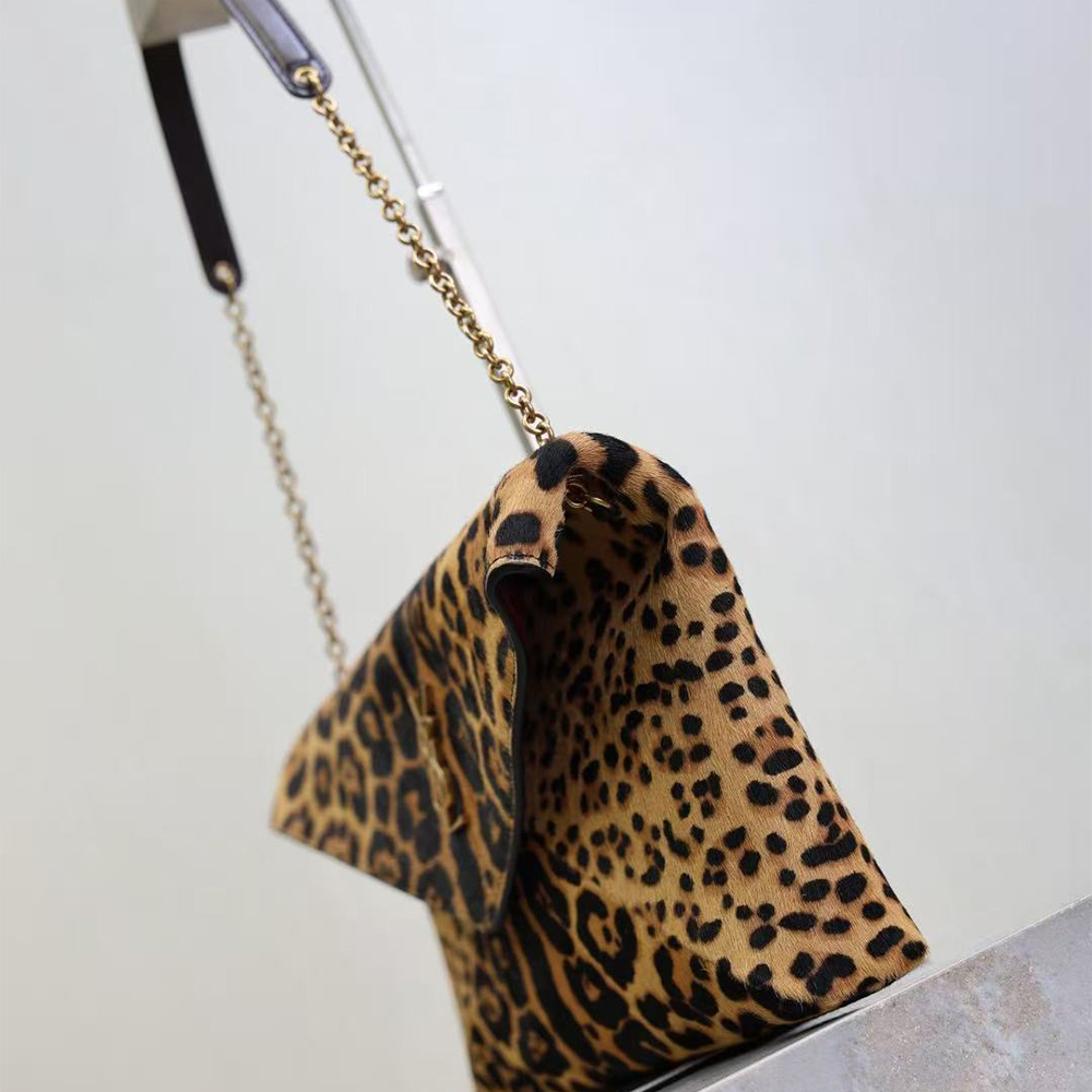 Saint Laurent CASSANDRE large pouch on chain in pony hair leather (Replica)