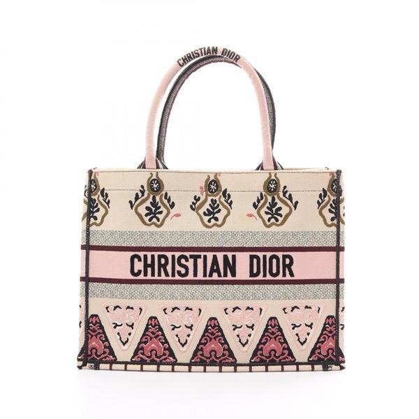 TOP Christian Dior  Book Tote Bag - 3 Sizes - Beige and Pink