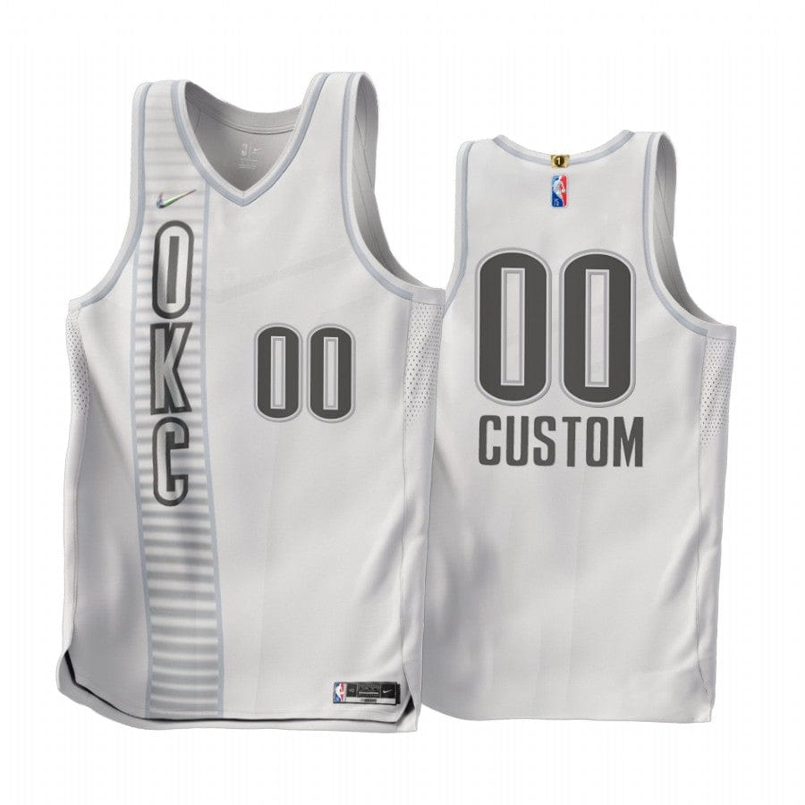 Custom Oklahoma City Thunder 2021-22 City Edition Jersey