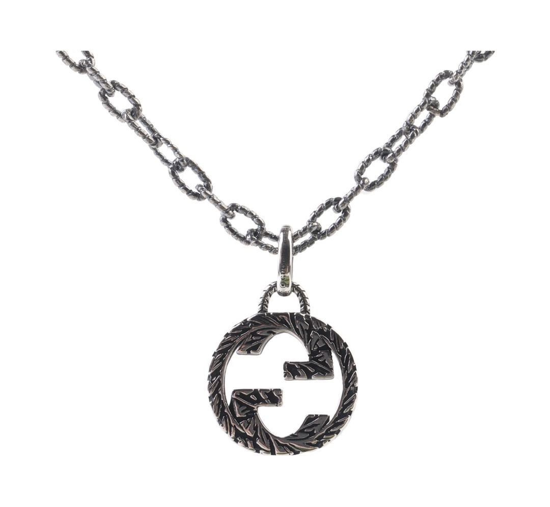TOP GUCCI Interlocking Double G Vintage Necklace