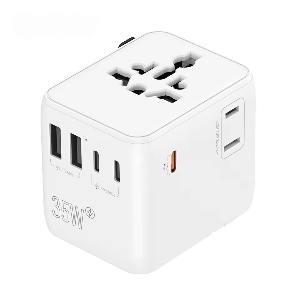 All in One Worldwide Multi Plug Adapter for Camera Laptop and Travel Use Universal Multi-Plug International Charger for Camera Laptop and Travel Use