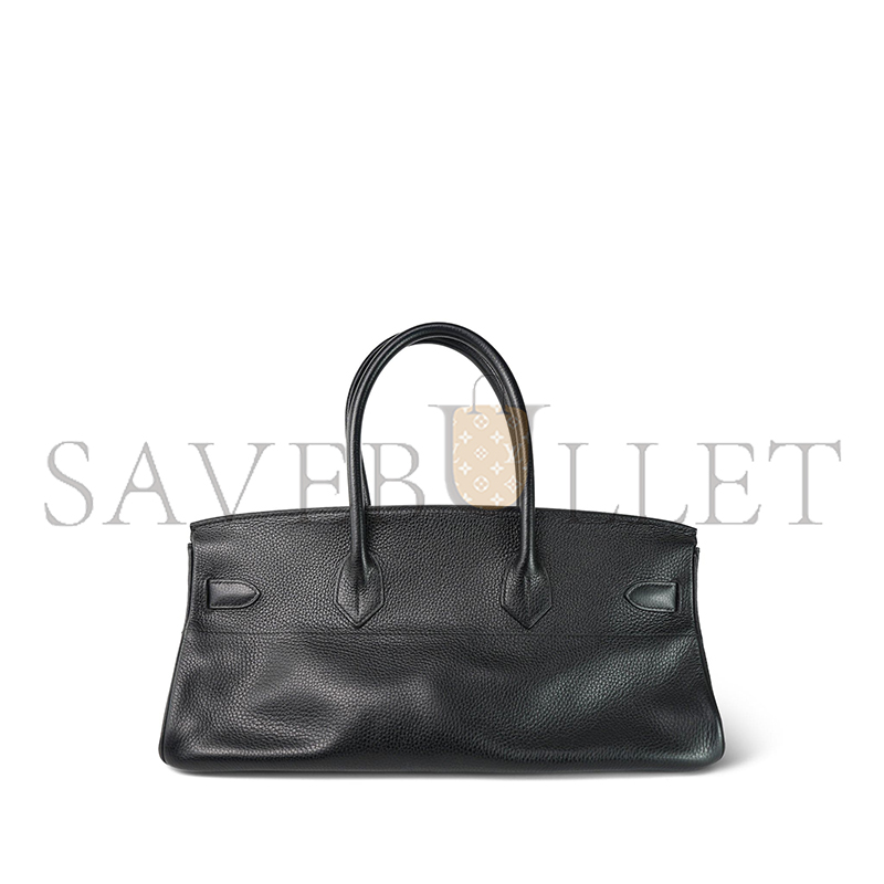 HERMES SHOULDER BIRKIN 42 JPG NOIR CLEMENCE GOLD PLATED 436528 (42*20*18cm)