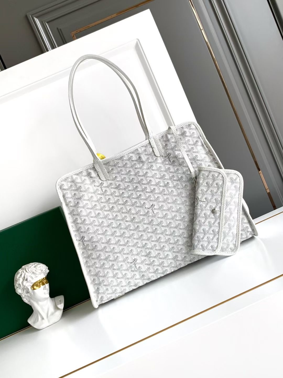 TOP Goyard Hardy PM Bag 40×17×31cm  - White