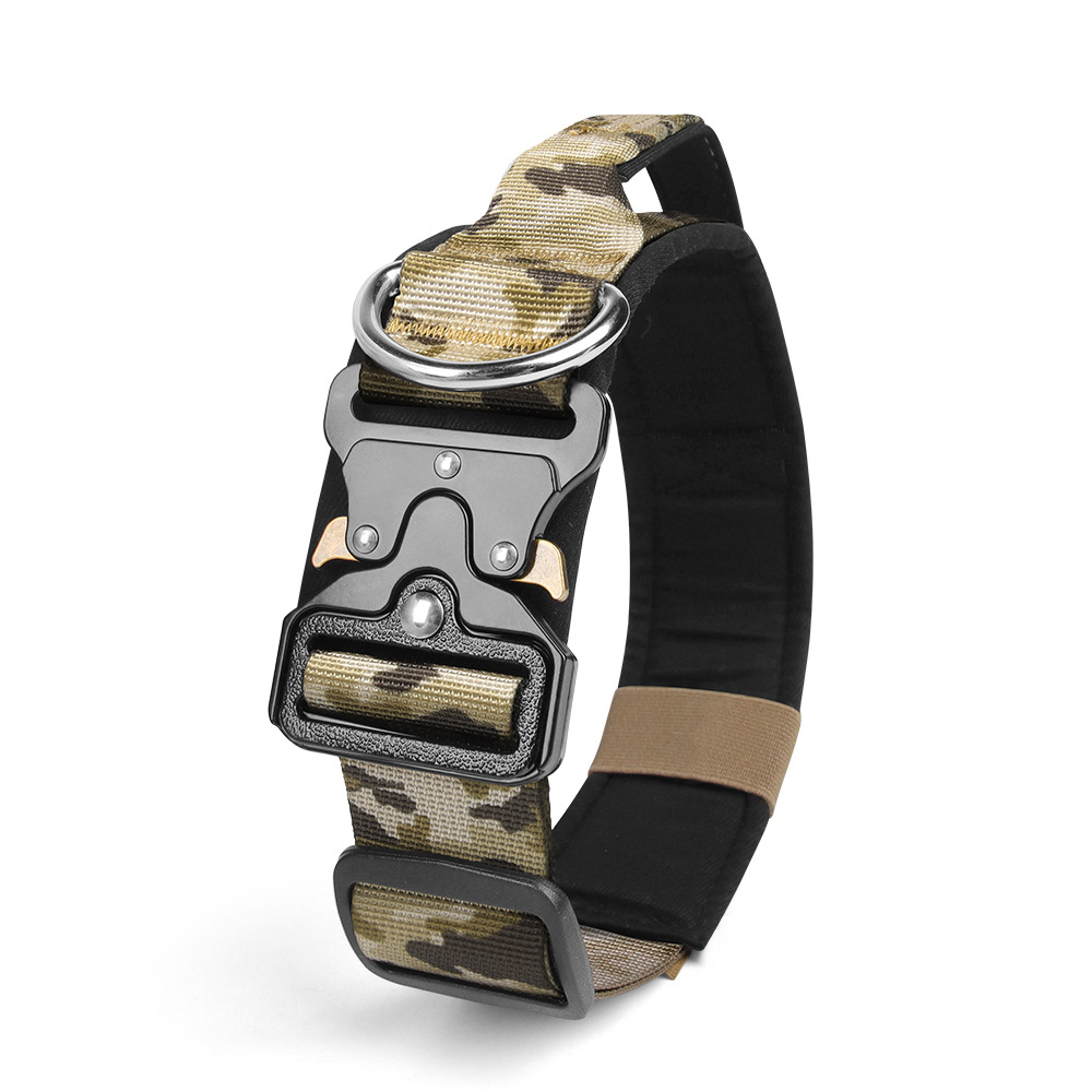 New dog collar: bite-resistant, waterproof, tactical dog collar, adjustable pet tactical collar, dog leash - PawPro UK