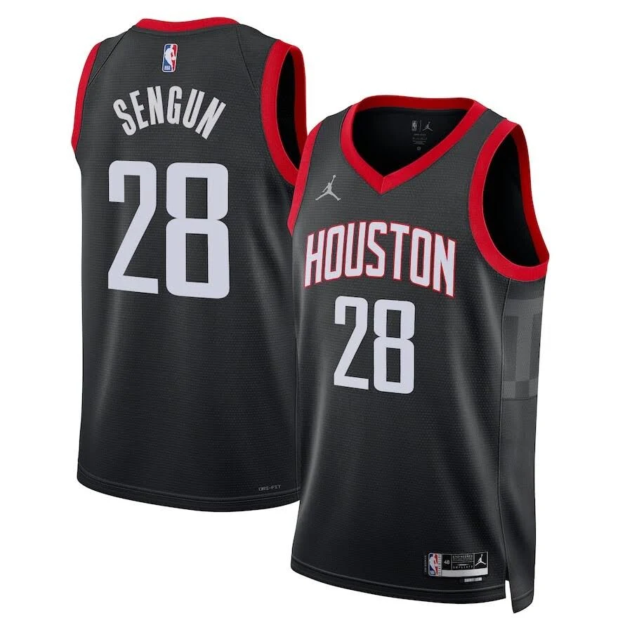 Alperen Sengun #28 Houston Rockets Men's Jersey - Black