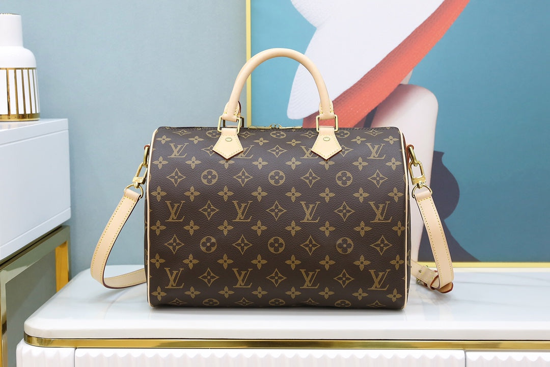 TOP Louis Vuitton LV  Speedy 30 Bag 30x21x17cm-Brown