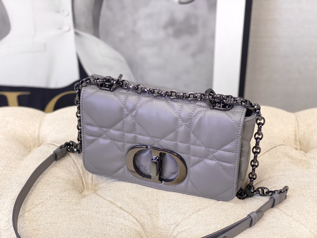 TOP Christian Dior Caro Bag 20 x 12 x 7 cm - Grey