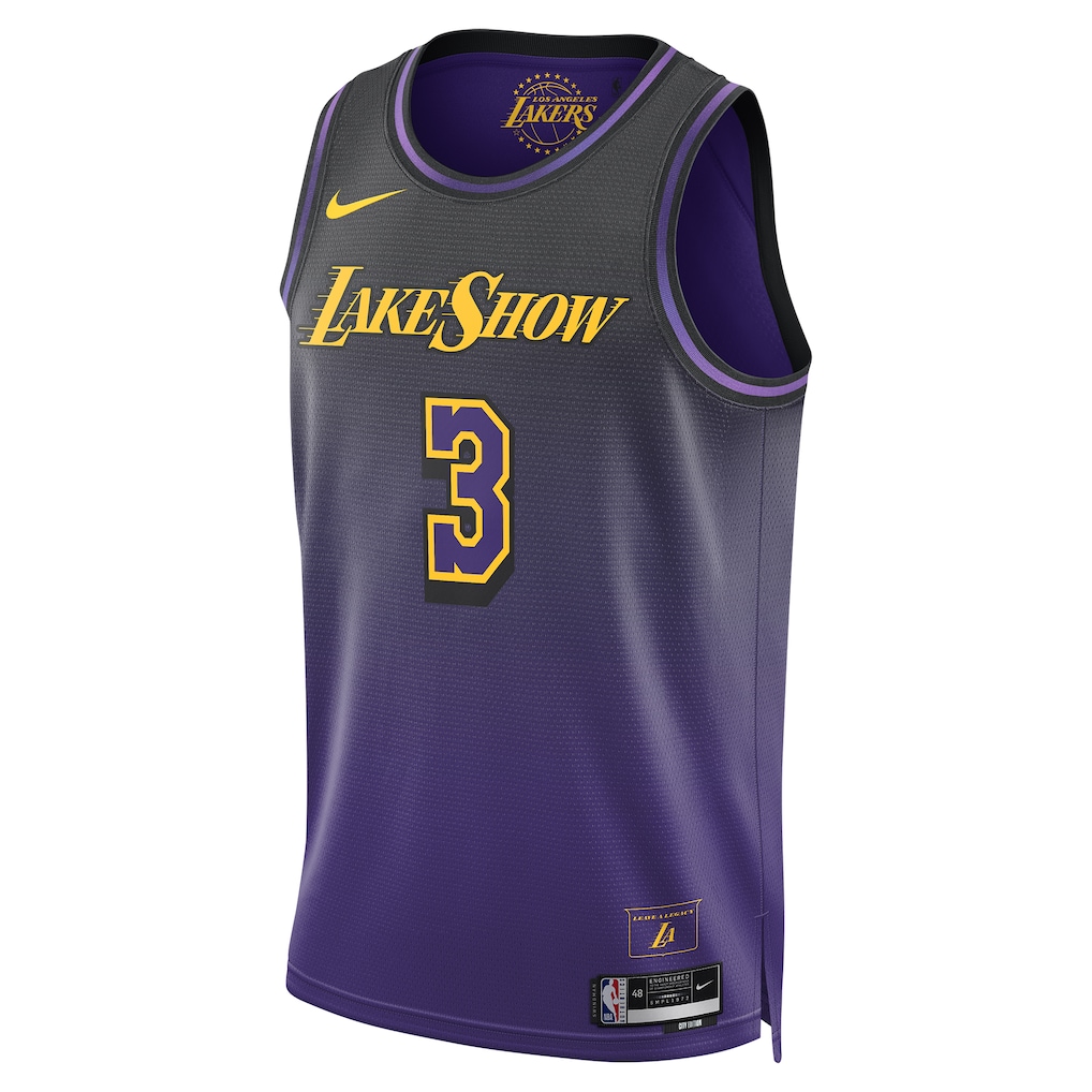 Unisex Los Angeles Lakers Anthony Davis Purple 2024/25 Swingman  Jersey - City Edition