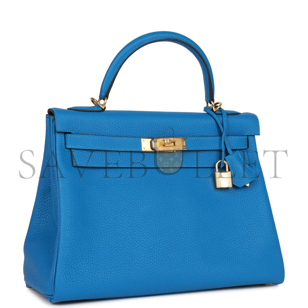 HERMES KELLY 32 CLEMENCE GOLD HARDWARE (32*23*10.5cm)