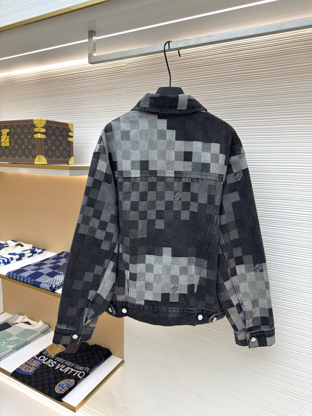 LOUIS VUITTON 棋盘格马赛克牛仔外套