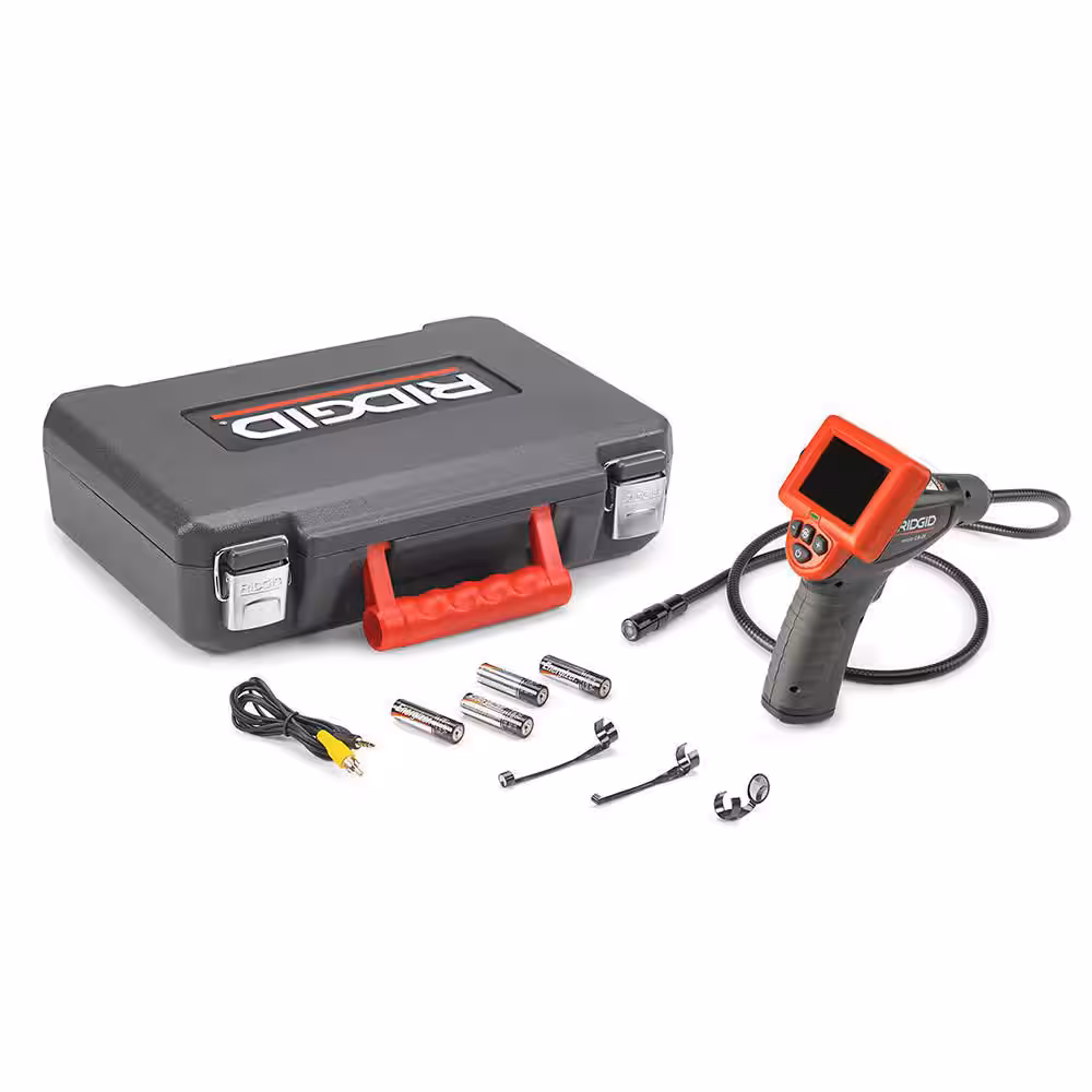CA-25 Micro Visual Inspection & Diagnostic Handheld Camera w/ 2.7 in. Color Display, 4 ft. Fixed Waterproof Camera Cable