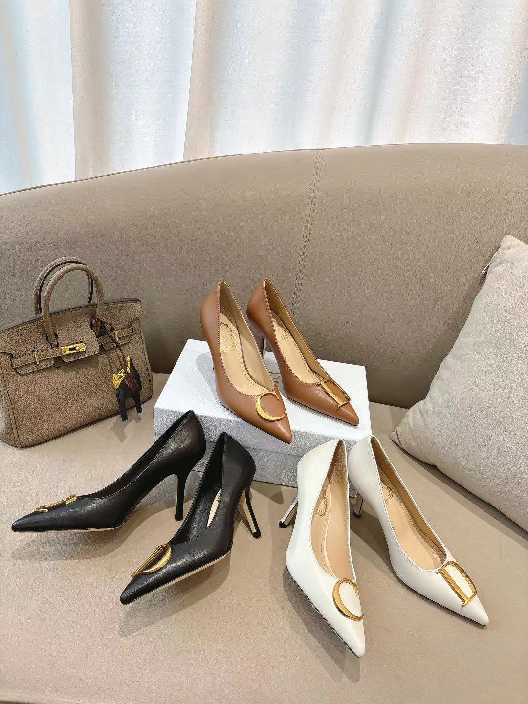 TOP Christian Dior 7.5cm High Heels Pumps - 3 Color