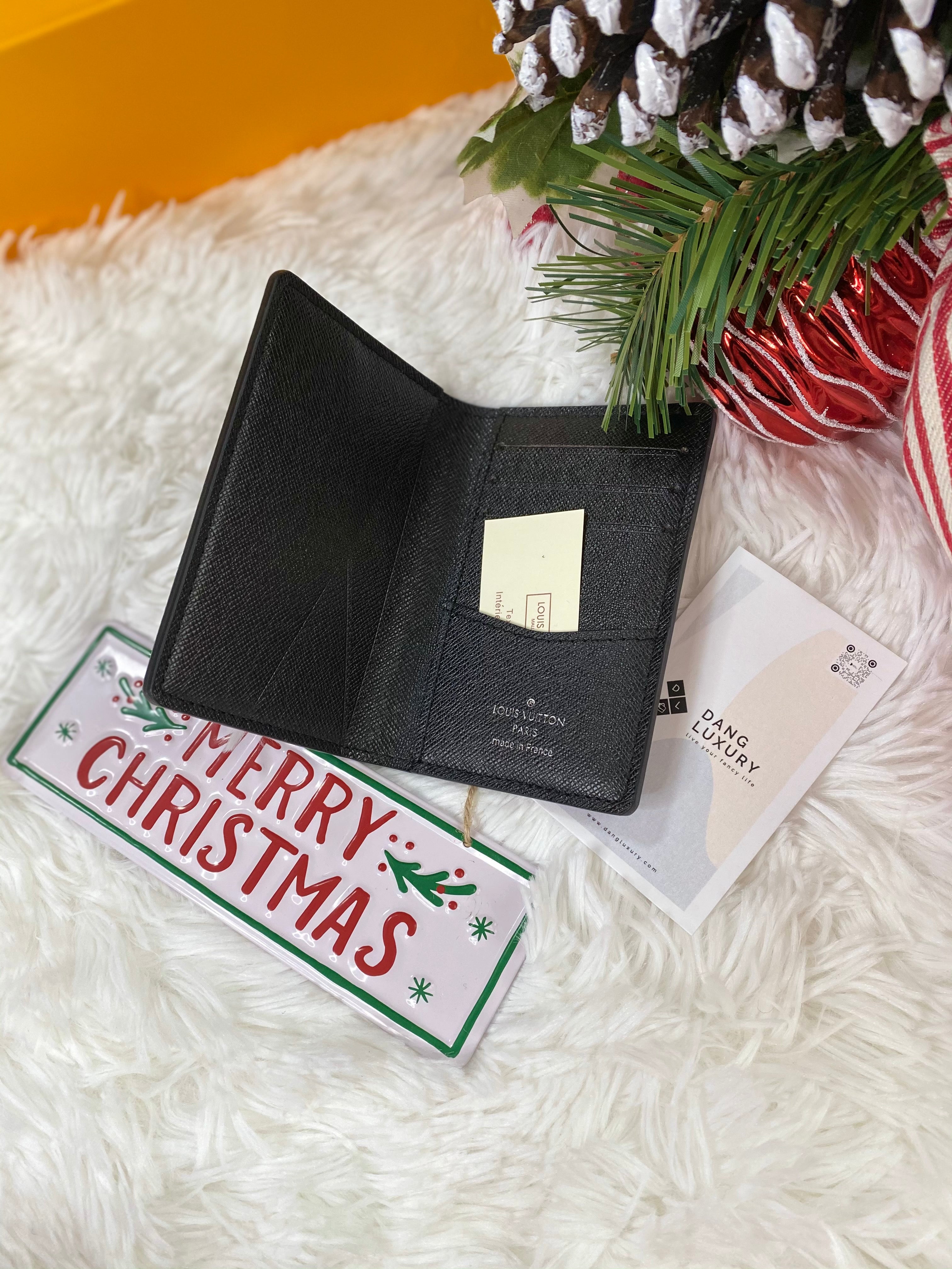 TOP Louis Vuitton LV Monogram LV Unisex Monogram Calfskin Folding Wallet Card Holders