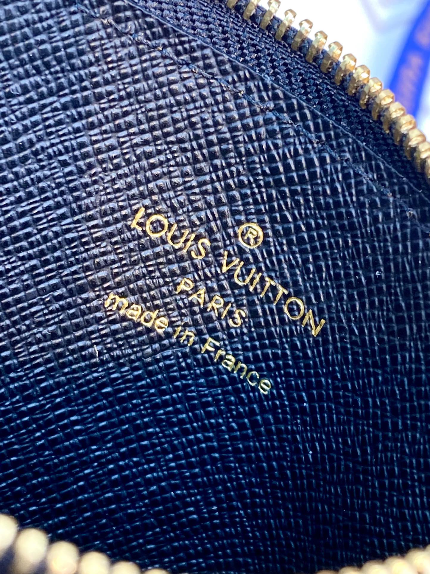 TOP Louis Vuitton LV Romy Card Holder Monogram 12x8x0.8cm - Khaki/Black