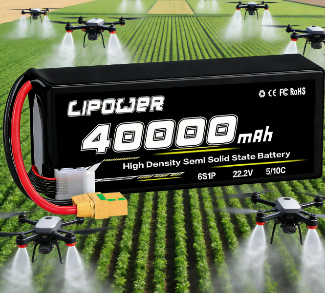 6S 40000mAh 22.2V high rate drone lithium polymer battery - lipowbattery