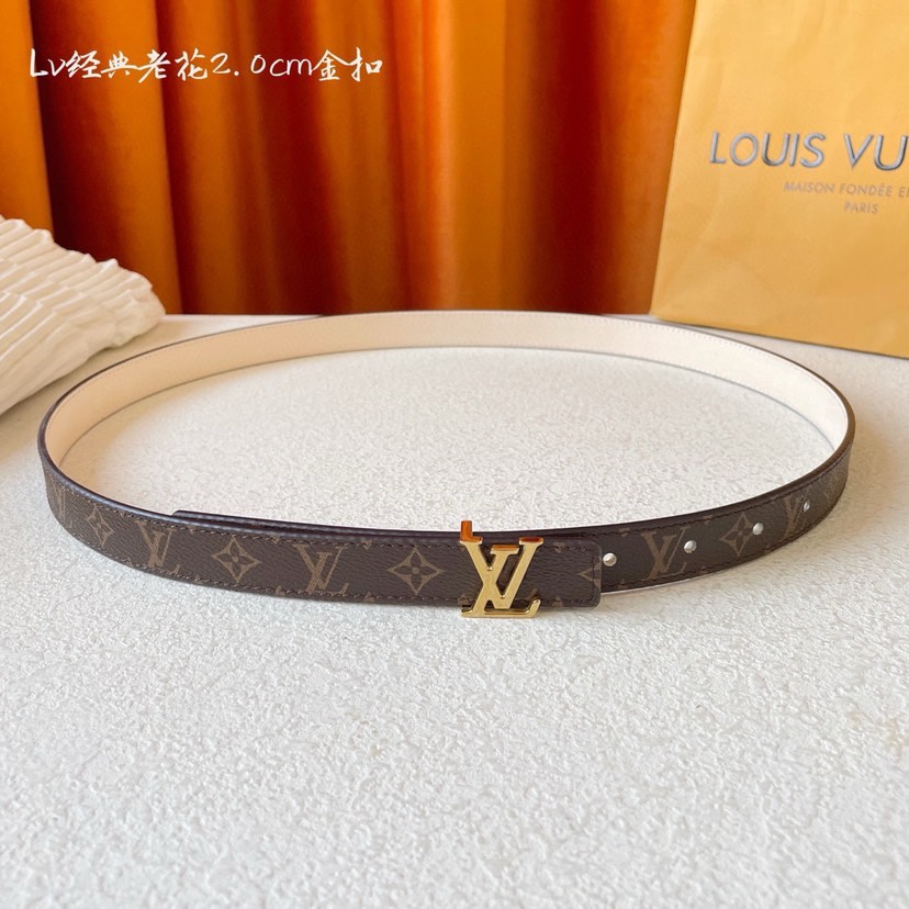 TOP Louis Vuitton LV Women's Classic Belt - 2.0CM