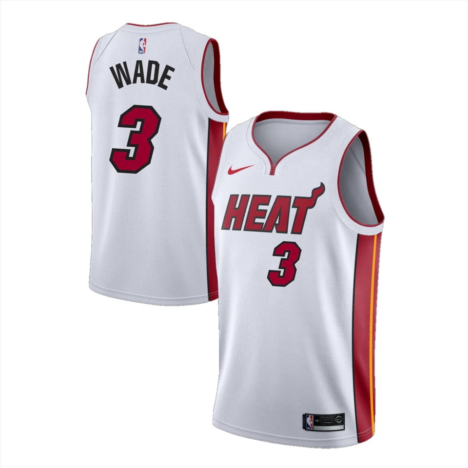 Miami Heat Dwyane Wade white Jersey