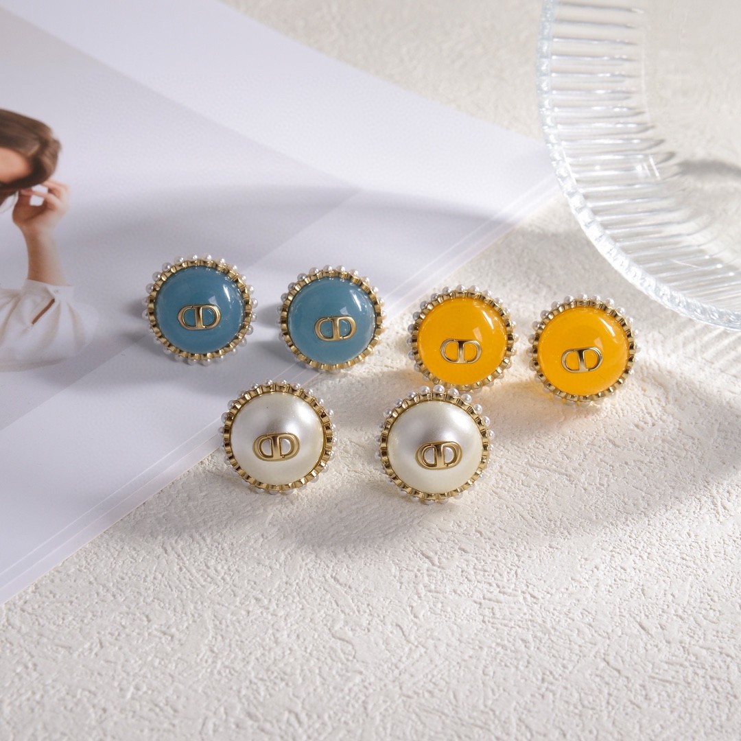 TOP Christian Dior Earrings-4 Colors