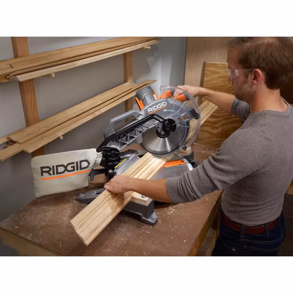 15 Amp Corded 12 in. Dual Bevel Miter Saw with LED Cutline Indicator