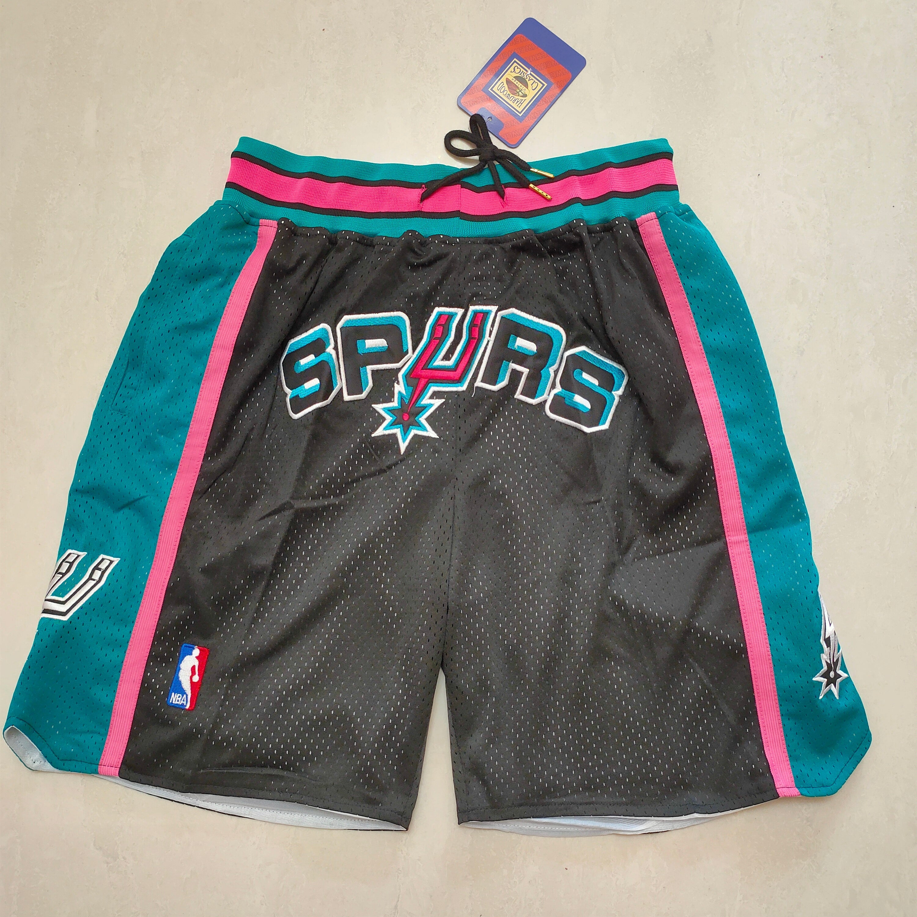 San Antonio Spurs black pocket pants
