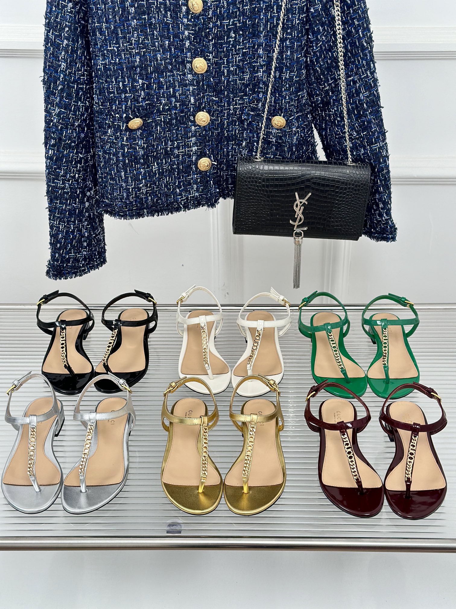 TOP GUCCI Chain Sandals - 6 Colors