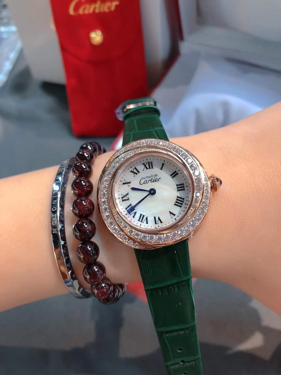 TOP Cartier Trinity Watch 32mm - Green