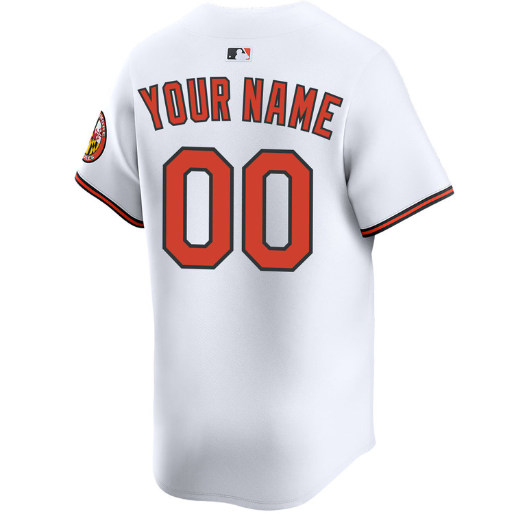 Baltimore Orioles White Custom Jersey