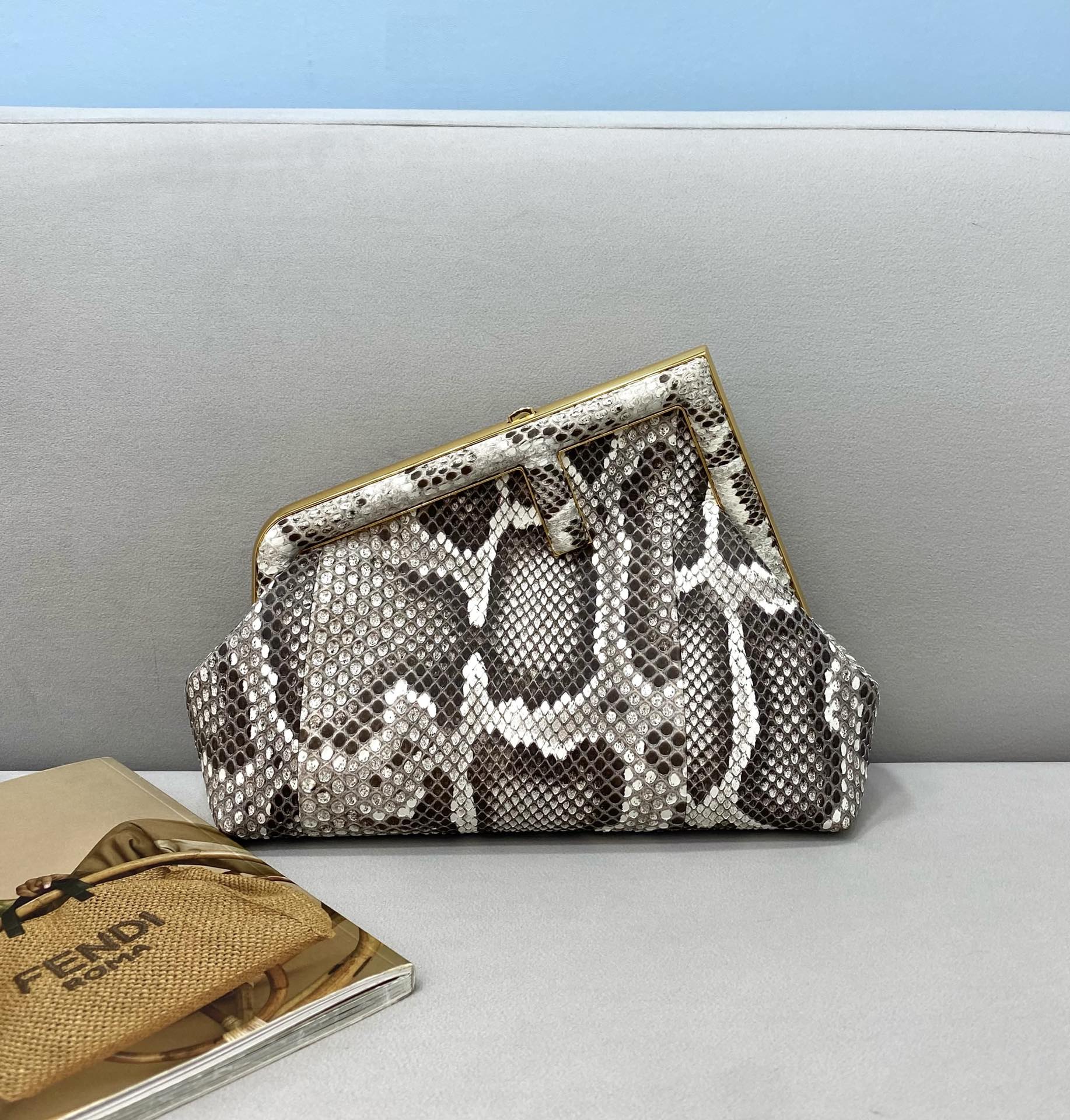 TOP FENDI FENDI First Bag Small - True Python Skin