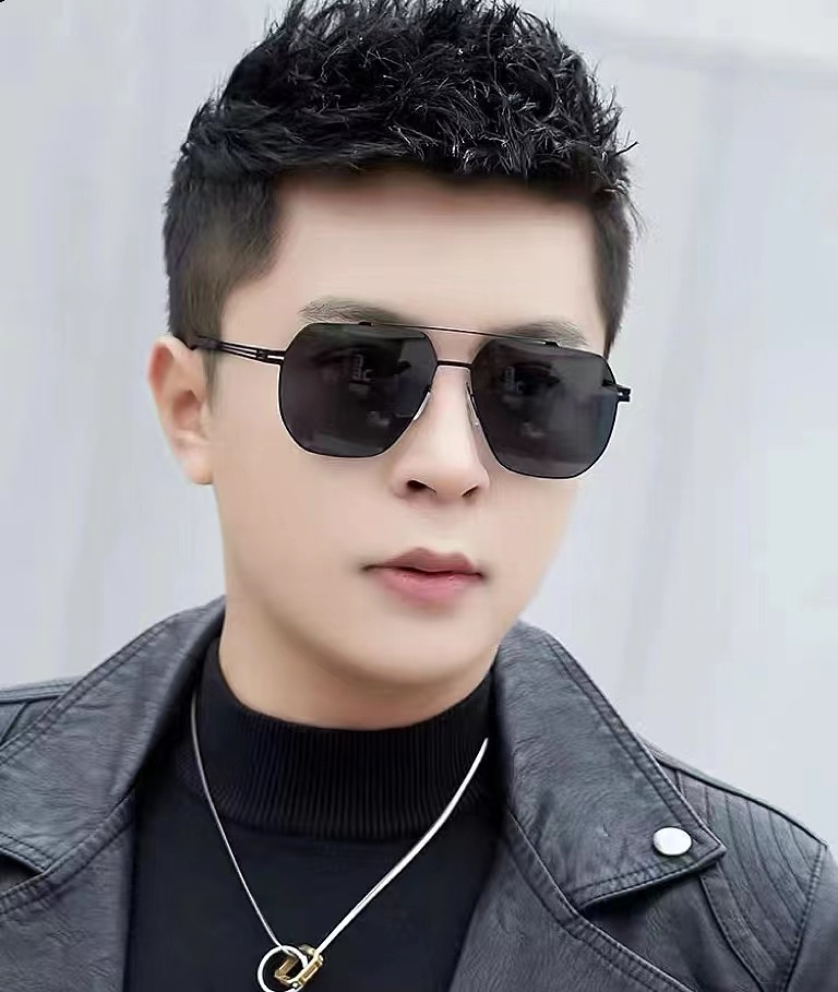 TOP GUCCI Couple Style Sunglasses For Men And Women Polygonal Sunglasses - 3 Color
