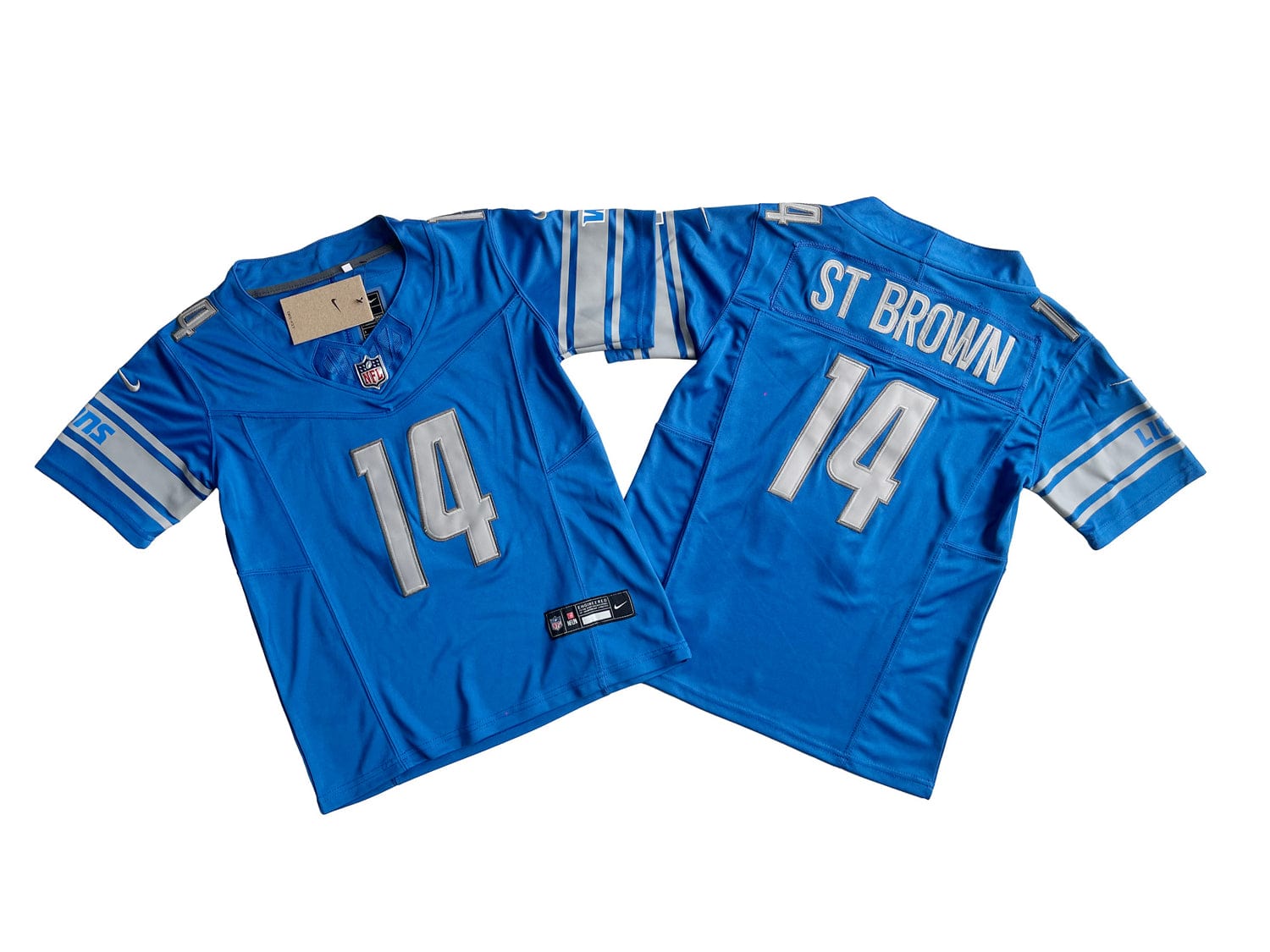 Youth Detroit Lions 14# Amon-Ra St. Brown  Vapor F.U.S.E. Limited Jersey