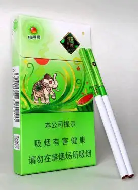 玉溪（缤果爆细支）俗称：细支缤果爆 / 西瓜冰玉溪90mm 细支烤烟硬盒，浅绿渐变大象西瓜图案包装，20 支 / 包，西瓜风味爆珠
理化参数：焦油 7mg，烟碱 0.6mg，一氧化碳 5mgRM240.00oknoni玉溪（缤果爆细支）俗称：细支缤果爆 / 西瓜冰玉溪 - oknoni