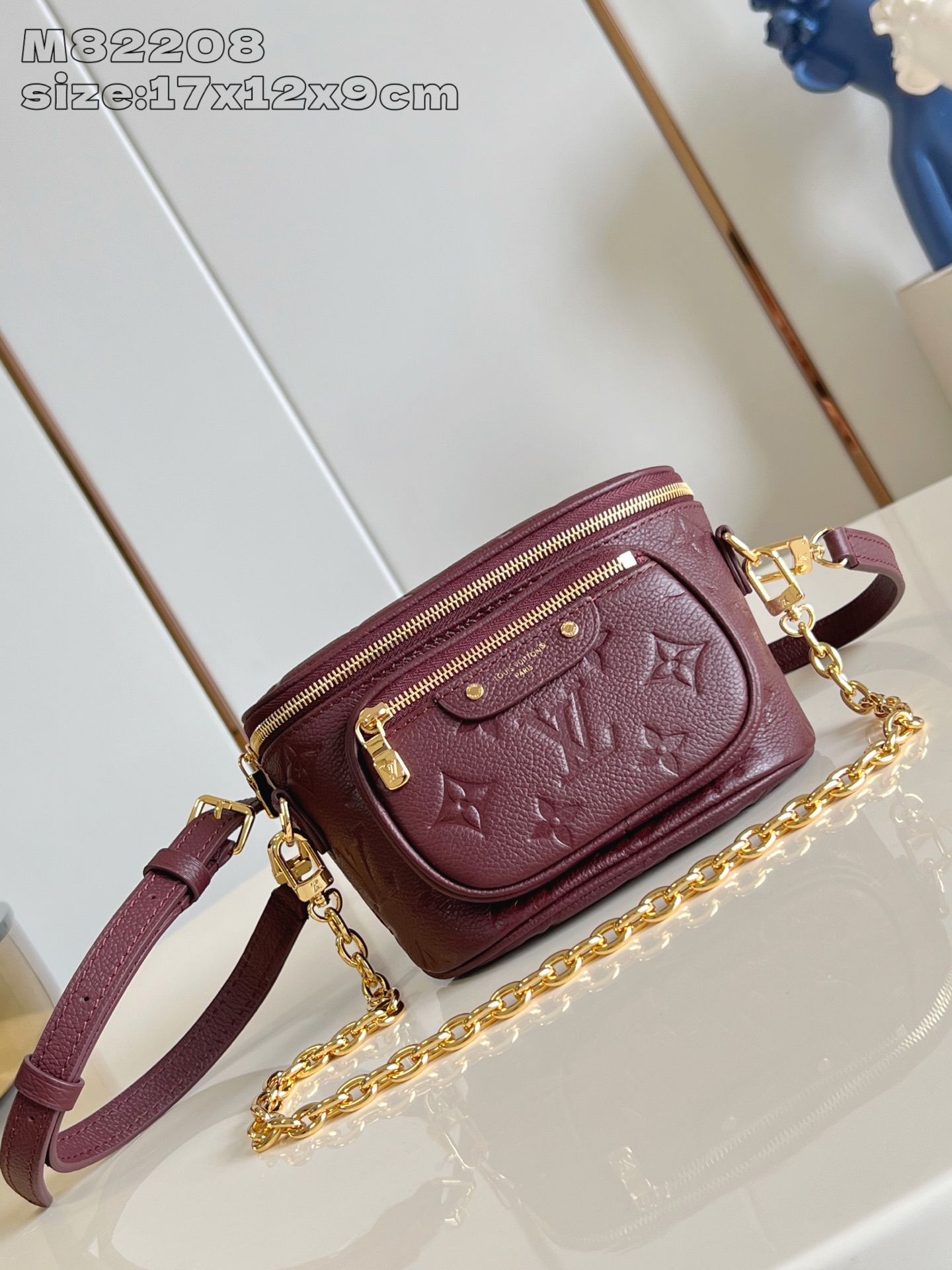 TOP Louis Vuitton LV Mini Bumbag 17 x 12 x 9.5 CM - Claret