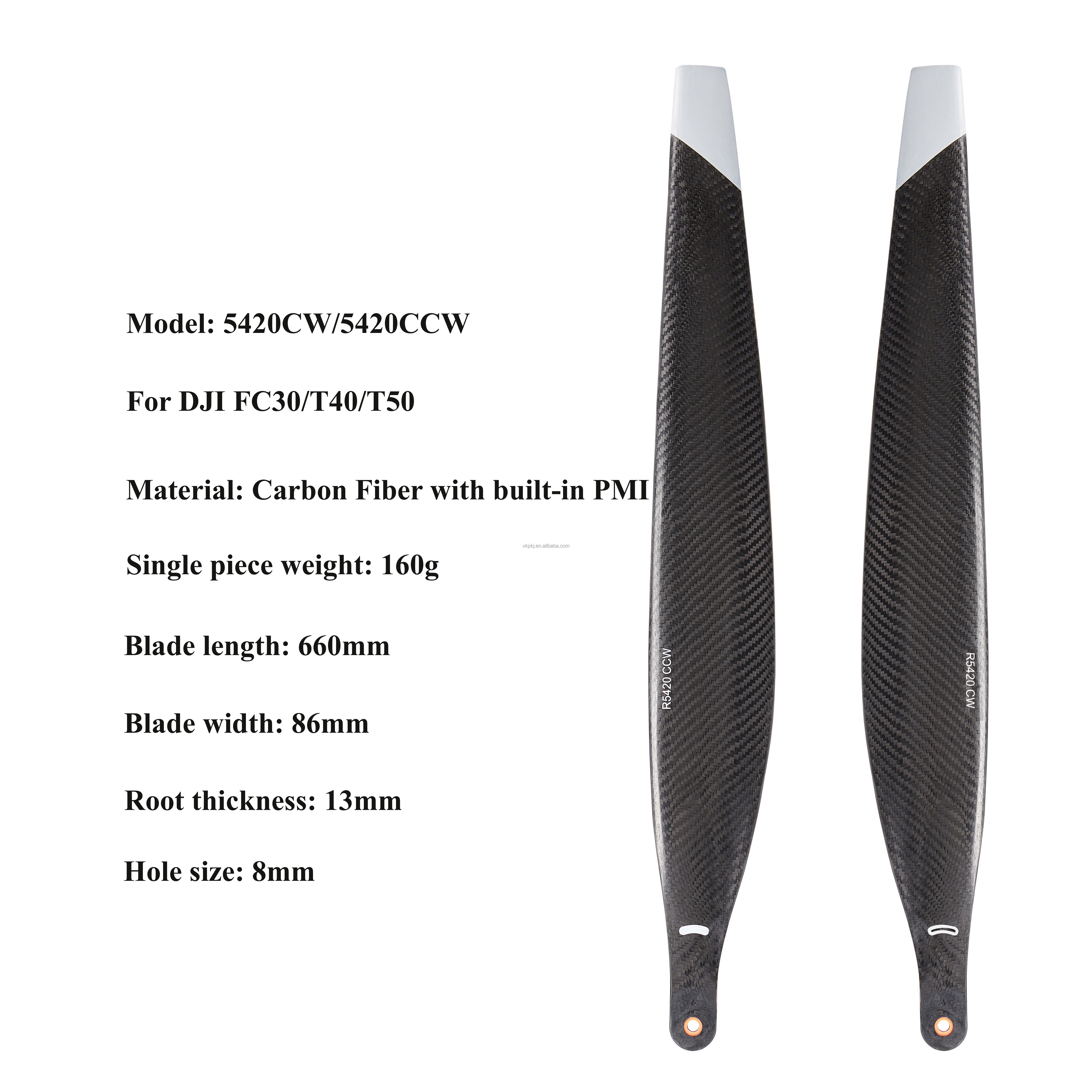 FC30 Carbon Fiber Propeller Blades for DJI T50 Drones Cargo Drone R5420 with Heavy Load Lifting Application Drones Accessories