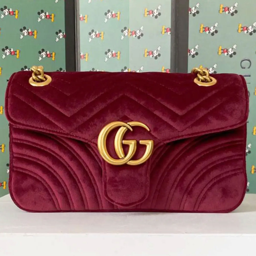 Gucci GG Marmont Velvet Small(Replica)