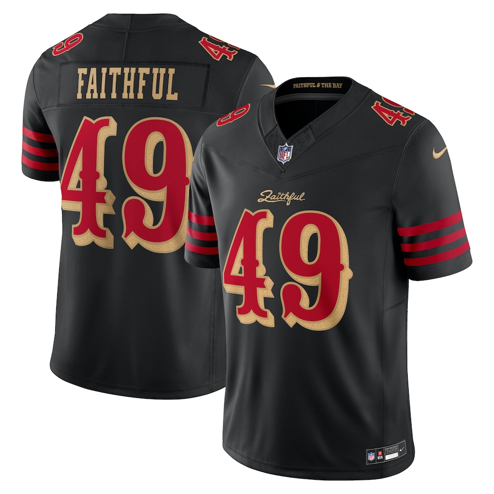 Men's San Francisco 49ers The Faithful Black 2025 Rivalries Collection Limited Jersey