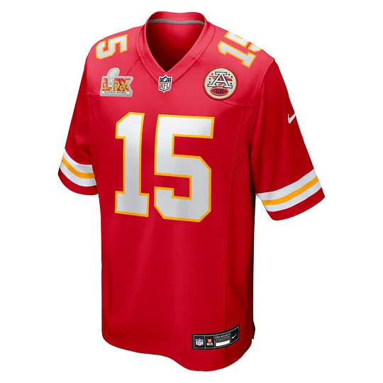 Kansas City Chiefs Patrick MahomesRed Super Bowl LIX Game Jersey