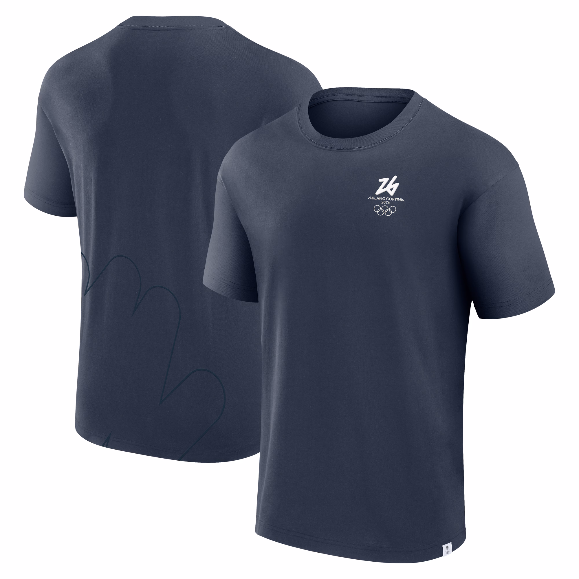 Milano Cortina 2026 Olympics Street T-Shirt - Navy