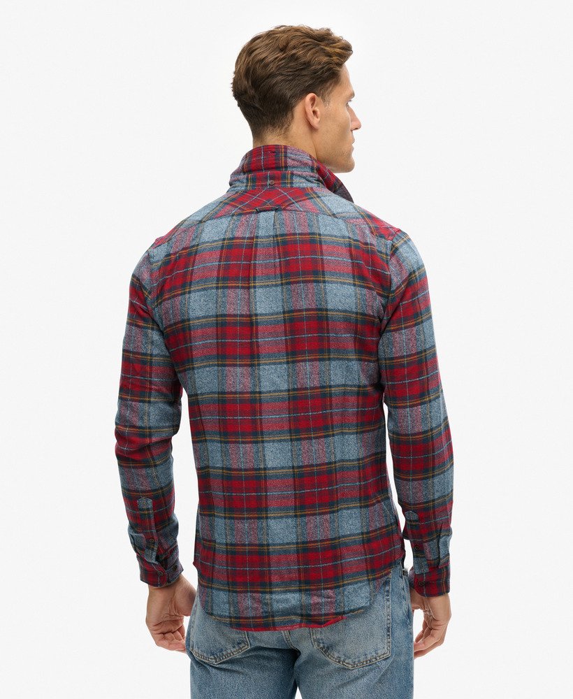 Merchant Check Shirt | Red Grindle Check