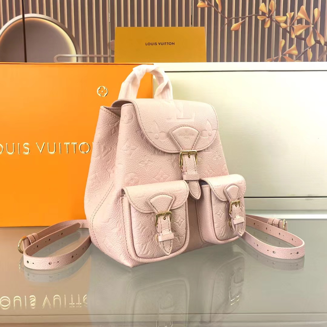 TOP Louis Vuitton LV Monogram Milky Way Backup Backpack  20×22×14cm-Pink