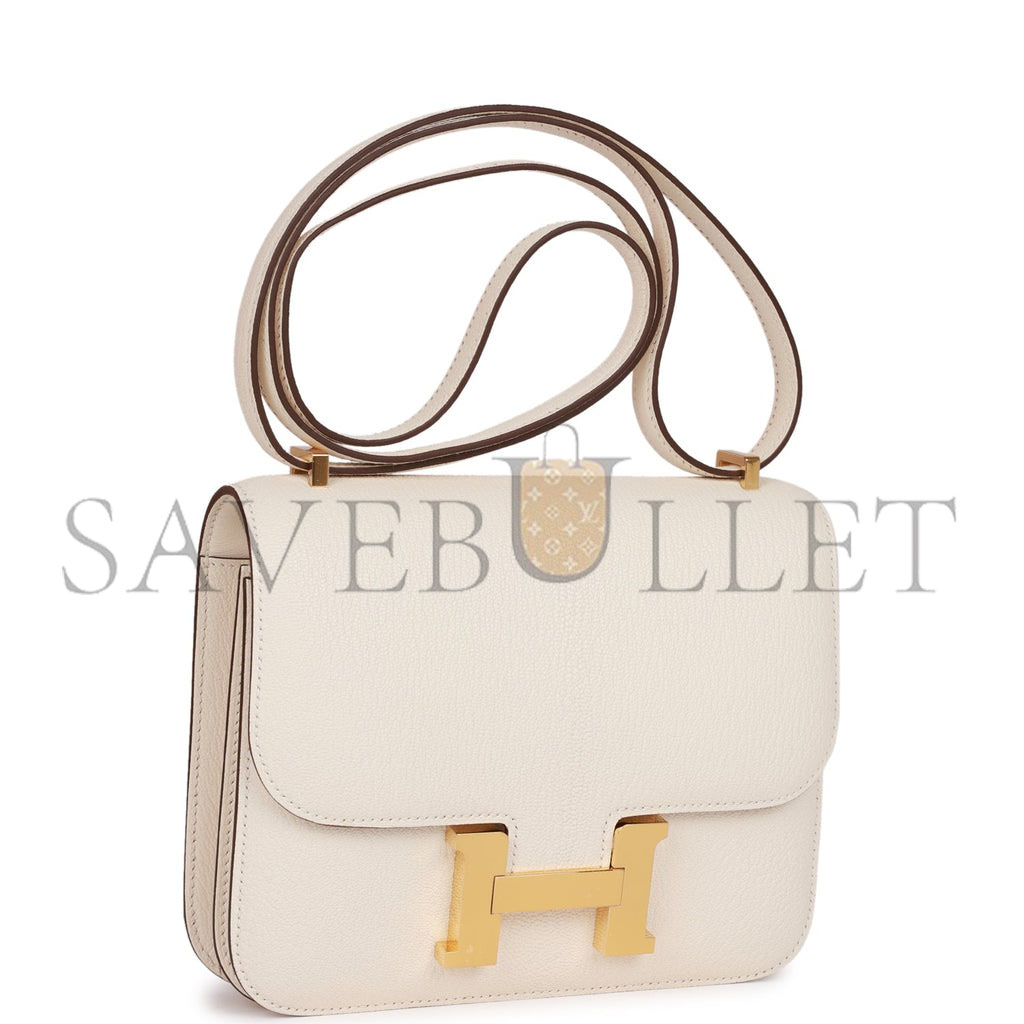 HERMES CONSTANCE 18 CHEVRE GOLD HARDWARE (18*15*4cm)