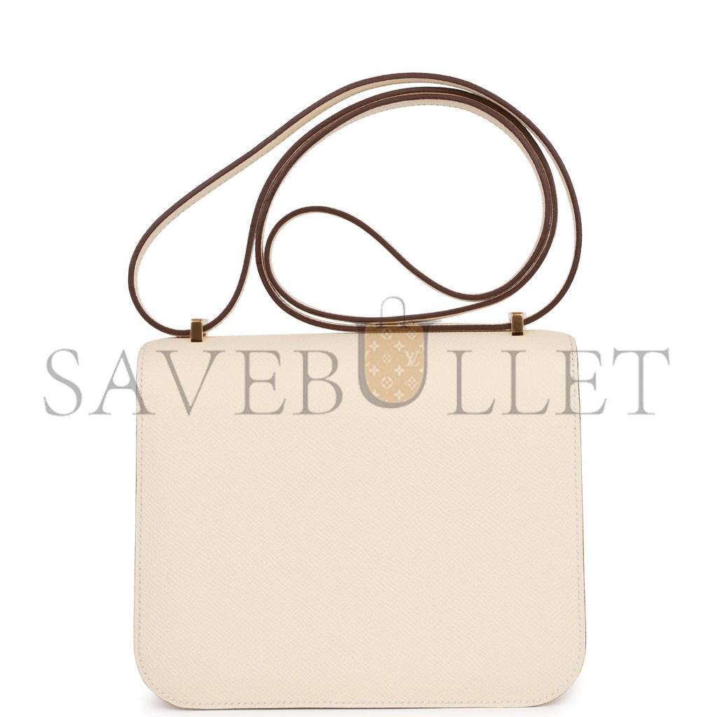HERMES CONSTANCE 18 EPSOM GOLD HARDWARE (18*15*4cm)