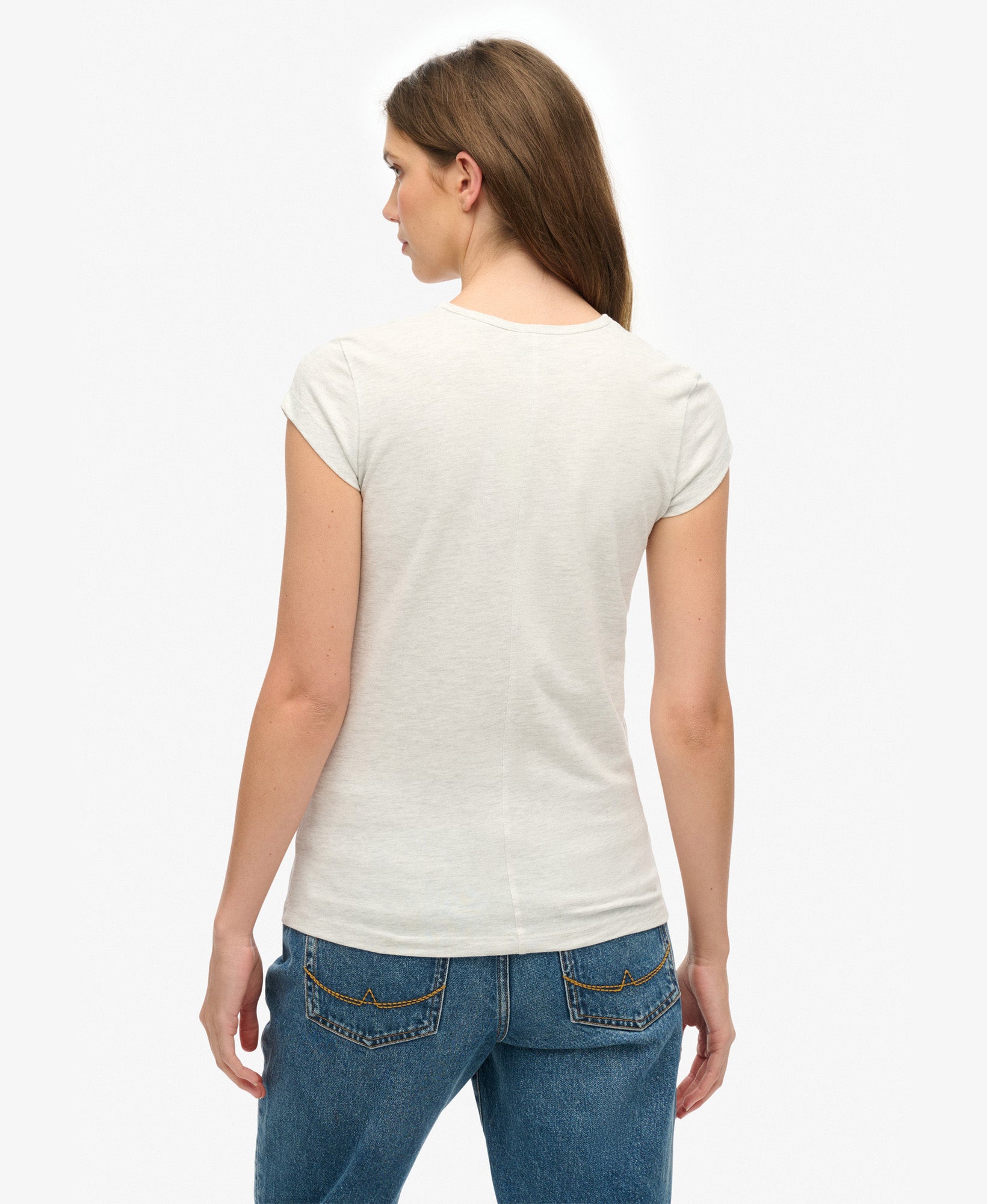 Athletic Essential Slub Tee | Iced Grey Marle