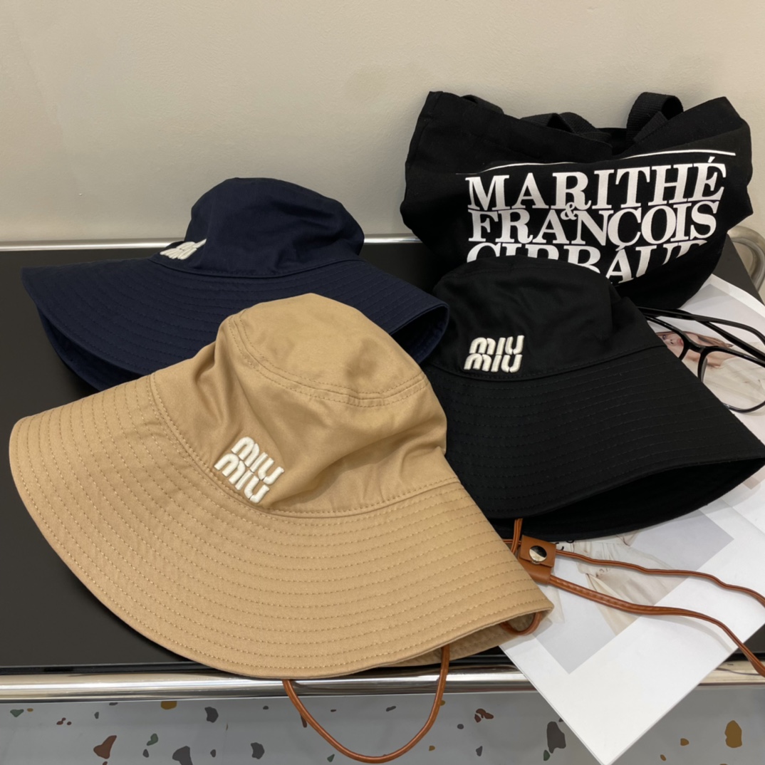 TOP Miu Miu Big Brimmed Fisherman's Hat - 3 Colors