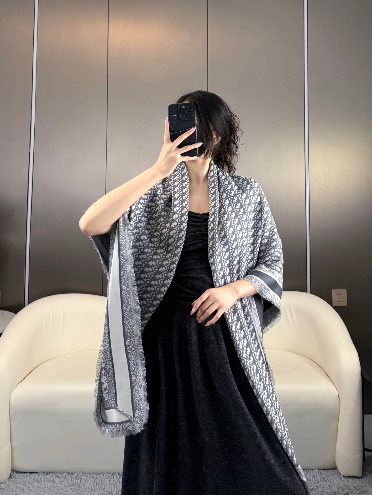 TOP Christian Dior Cashmere Scarf 140 x 140cm -2 Colors