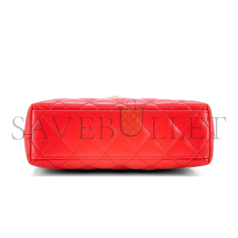 CHANEL MINI KELLY BAG AGED CALFSKIN AS4416 (19*13*7cm)