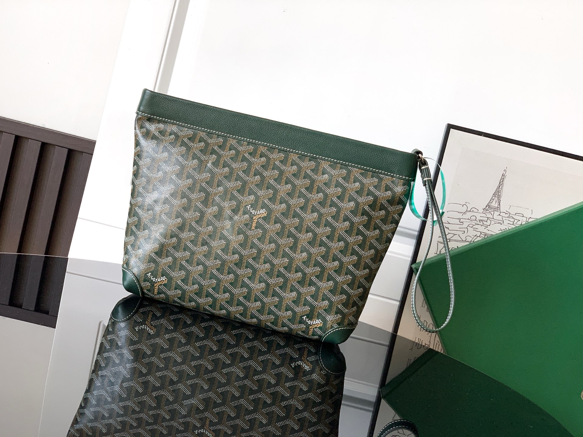 TOP Goyard Conti Bag 24x6.5x22 cm - Green