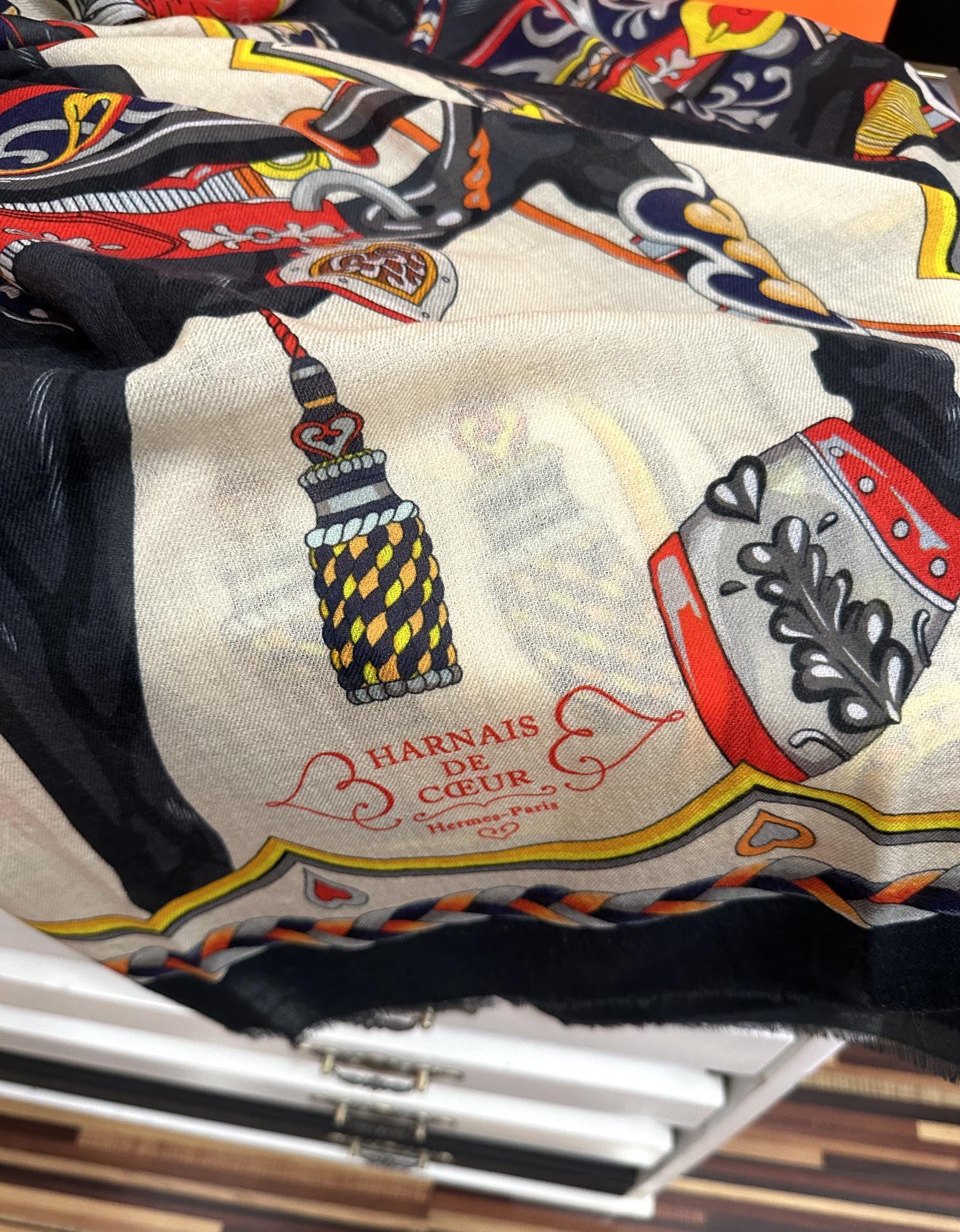 TOP HERMES Scarf 100x200 cm - Black