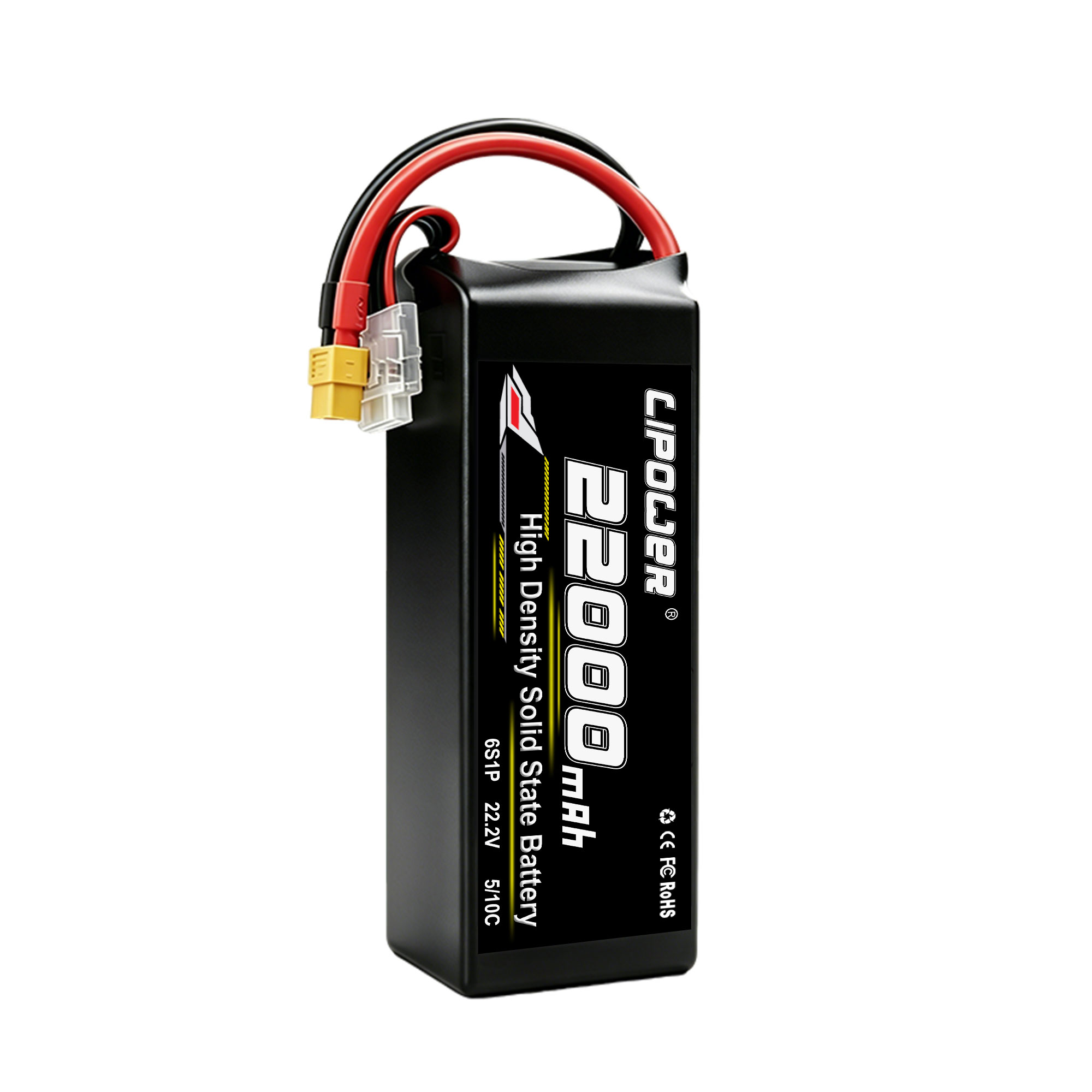 22Ah 10C 22.2V 6S High Energy Density Semi Solid State UAV Battery - lipowbattery
