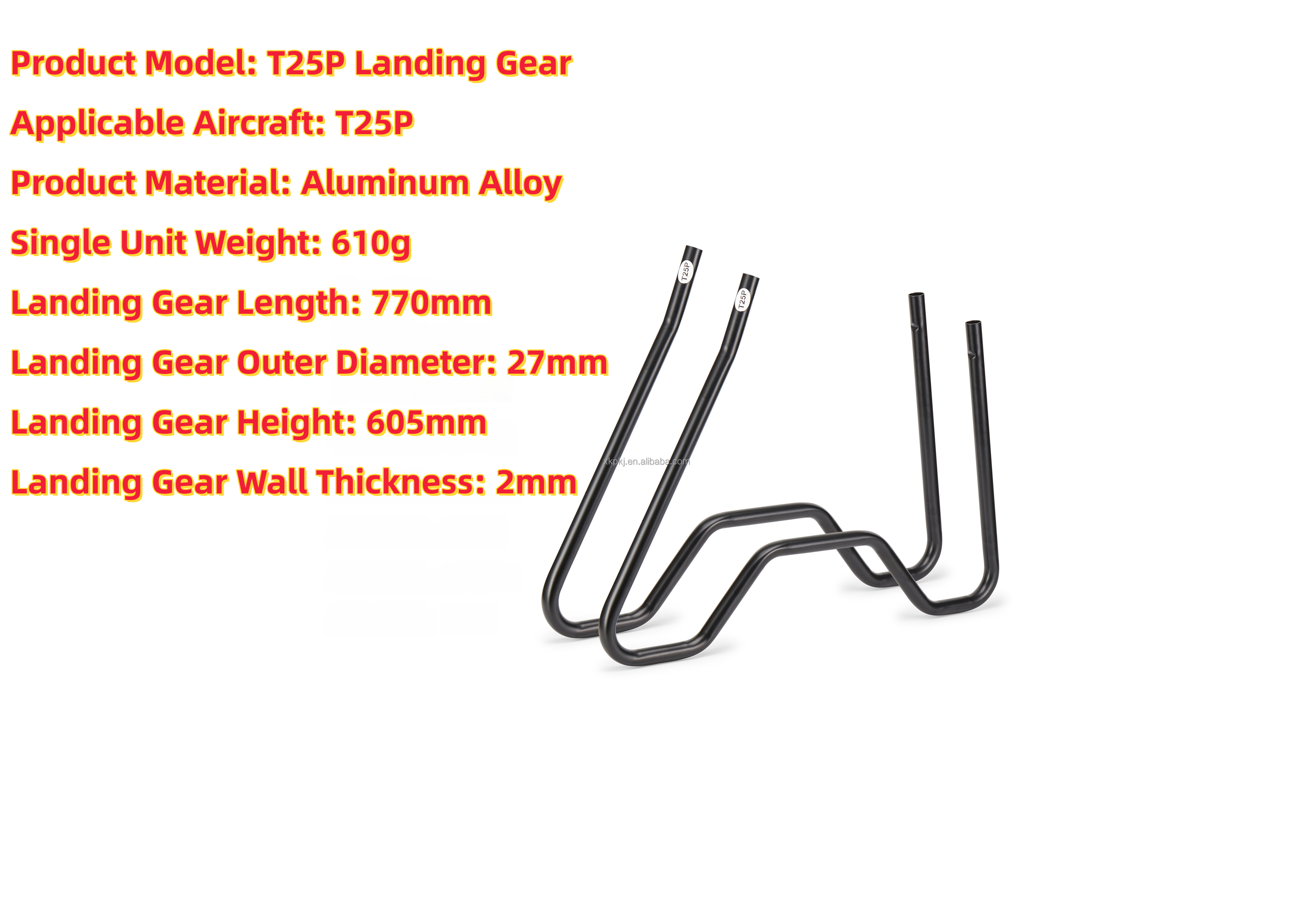Aluminum Alloy Landing Gear for DJI Agras T25P Agricultural Spraying Drones Compatible Drone Accessories